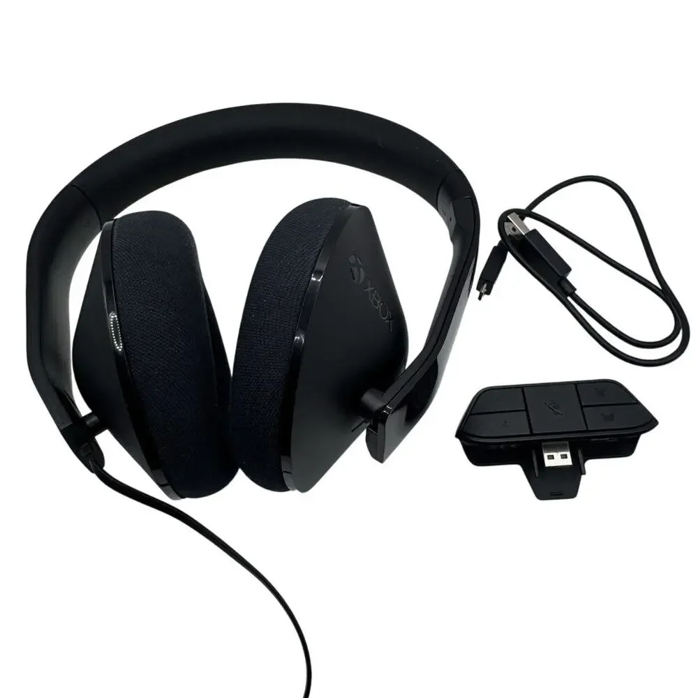 Microsoft Xbox One Stereo Headset S4V-00013 + Adapter Bundle Tested